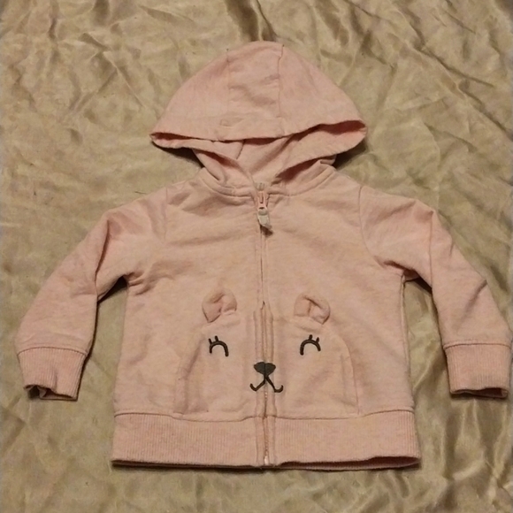 Pink Jacket with Bear Face Pockets - Picture 1 of 5